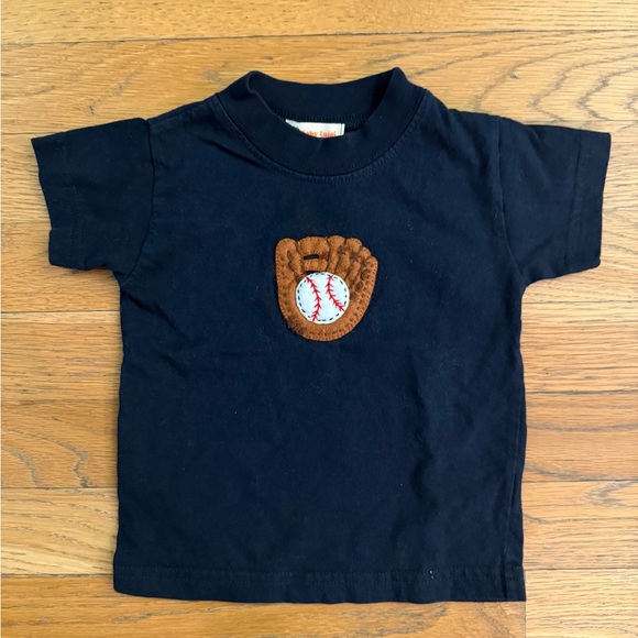 Baby Luigi Other - Kids Navy T-Shirt with Baseball Glove Design